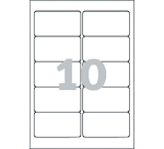 Etiquette Avery amovible L4744REV-25 96x50,8mm blanc 250 pièces