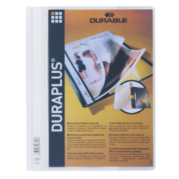 Snelhechtmap Durable Duraplus A4 wit