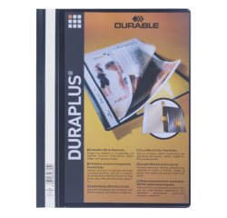 Chemise à lamelle Durable Duraplus A4 noir