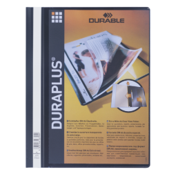 Snelhechtmap Durable Duraplus A4 zwart