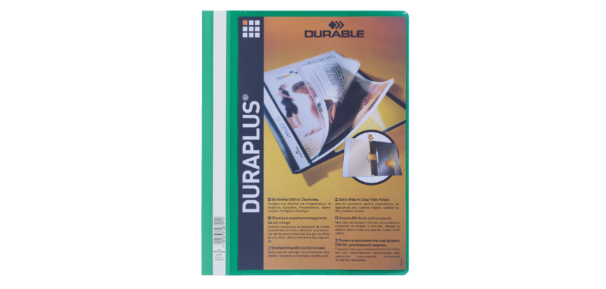 Durable Duraplus A4 Green Lamella Folder