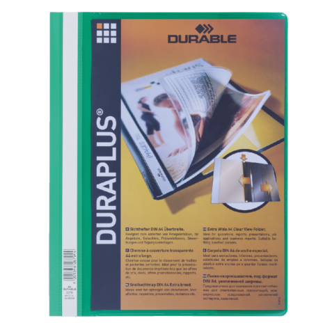 Snelhechtmap Durable Duraplus A4 groen