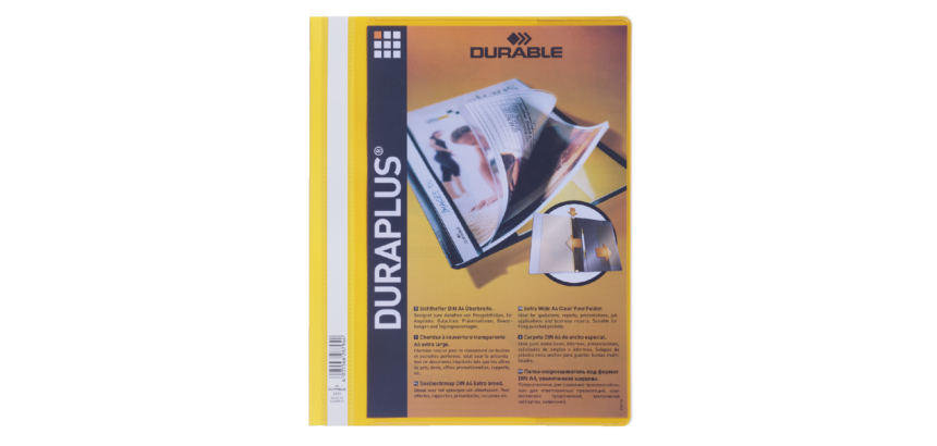 Durable Duraplus A4 Yellow Laminated Shirt