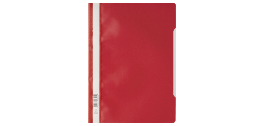 Chemise à lamelle Durable A4 PP rouge