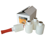 CleverPack wrapping film 100mmx250m 20mic + transparent dispenser 6 rolls