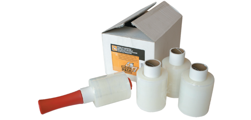 Film d’emballage CleverPack 100mmx250m 20mic + dérouleur transparent 6 rouleaux