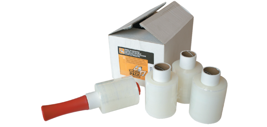 CleverPack wrapping film 100mmx250m 20mic + transparent dispenser 6 rolls