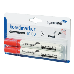 Whiteboardmarker Legamaster TZ 100 rond 1.5-3mm rood blister à 2 stuks