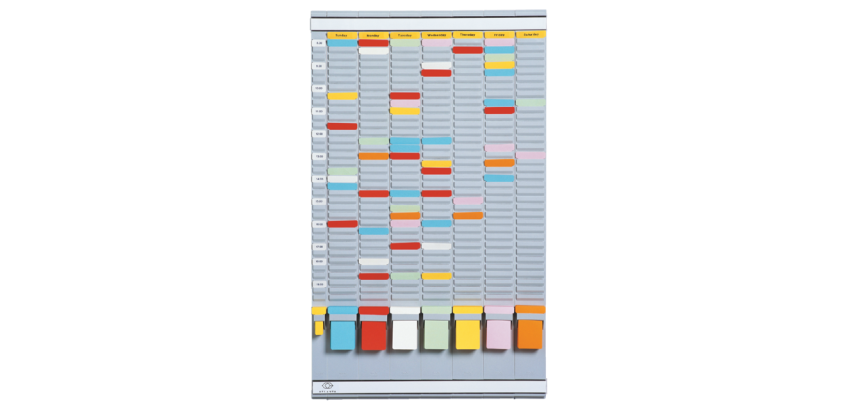 Djois Weekly Planner 20 Slots Gray