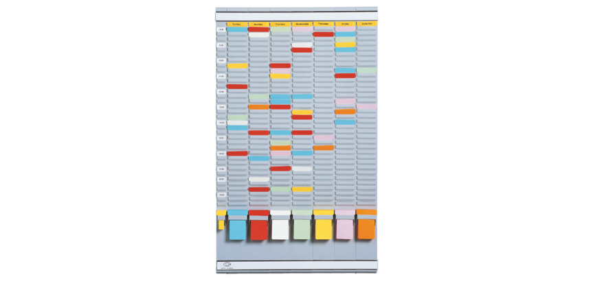 Planning semainier Djois 20 encoches gris