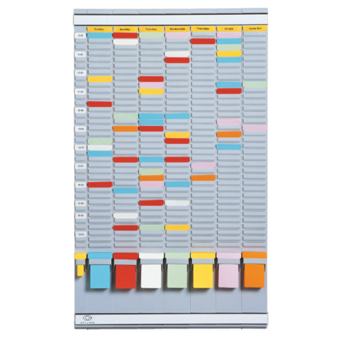 Planning semainier Djois 20 encoches gris