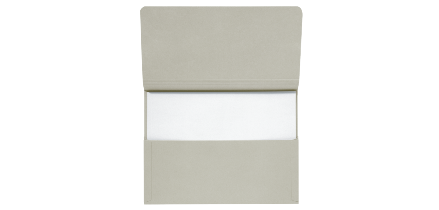 Secolor-Mappe Folio Karton 100% recycelt 250g grau