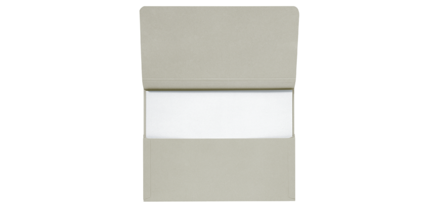 Pocketmap Secolor folio 100% gerecycled karton 250gr grijs