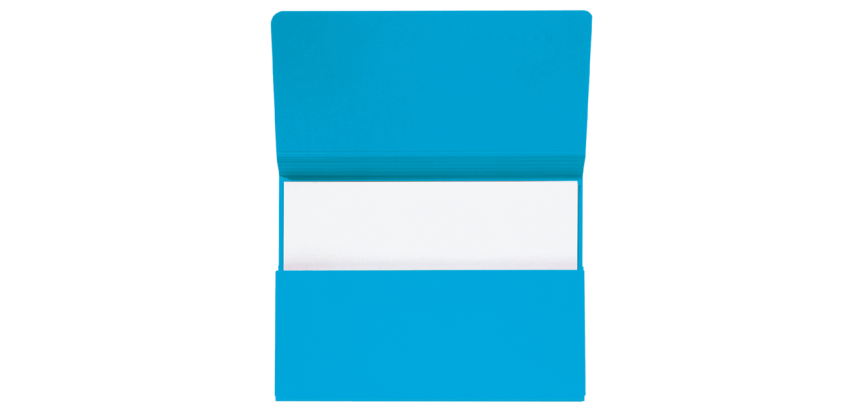 Pochette Secolor Folio carton 100% recyclé 250g bleu