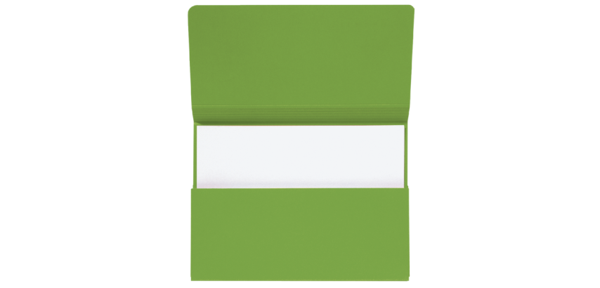 Pochette Secolor Folio carton 100% recyclé 250g vert