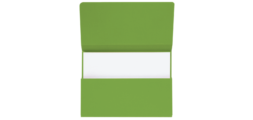 Pochette Secolor Folio carton 100% recyclé 250g vert