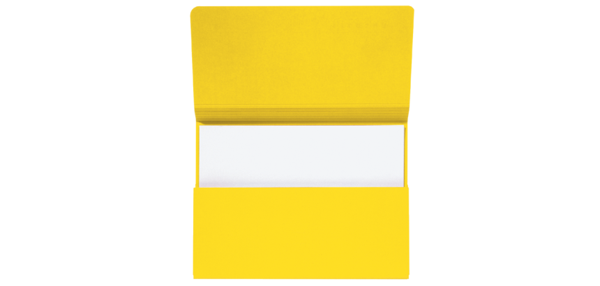 Secolor Folio Folder 100% Recycled Cardboard 250g Yellow