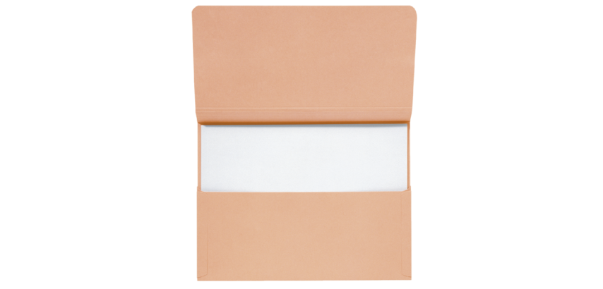 Pocketmap Secolor folio 100% gerecycled karton 250gr chamois
