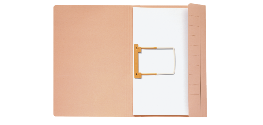 Chemise Clip Secolor A4 carton 100% recyclé 250g beige 50 pièces