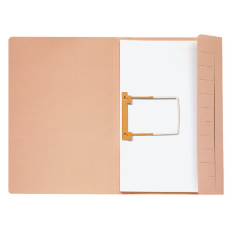 Dossier Clip Secolor A4 100% carton recyclé 250g beige 50 pièces