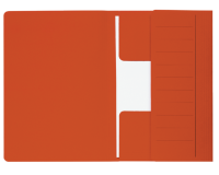 Chemise Djois Secolor Mammouth folio 3 rabats recyclé 250g rouge 10 pièces