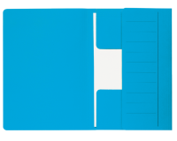 Chemise Djois Seculor Mammouth folio 3 rabats recyclé 250g 360x250mm bleu 10 pièces