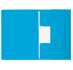 Dossiermap Djois Secolor Mammoet folio 3 kleppen 250gr recycled blauw