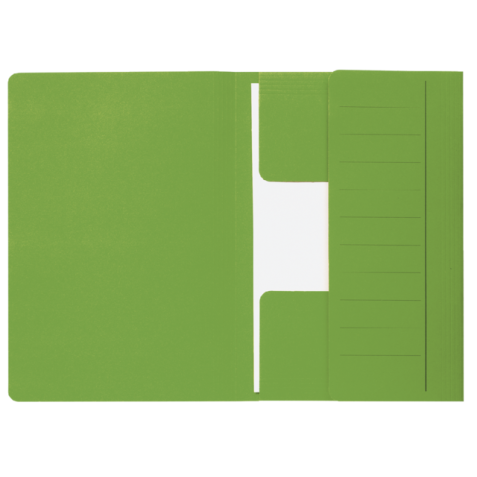Dossiermap Djois Secolor Mammoet folio 3 kleppen 250gr recylced groen