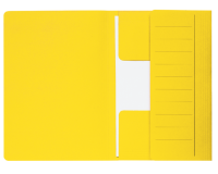 Chemise Djois Secolor Mammouth folio 3 rabats 250g recyclé jaune 50 pièces