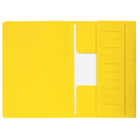 Dossiermap Djois Secolor Mammoet folio 3 kleppen 250gr recylced geel