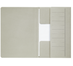 Dossiermap Djois Secolor Mammoet folio 3 kleppen 250gr recycled grijs 50 stuks