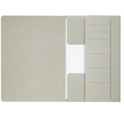 Chemise Djois Secolor Mammouth folio 3 rabats 250g recyclé gris 50 pièces