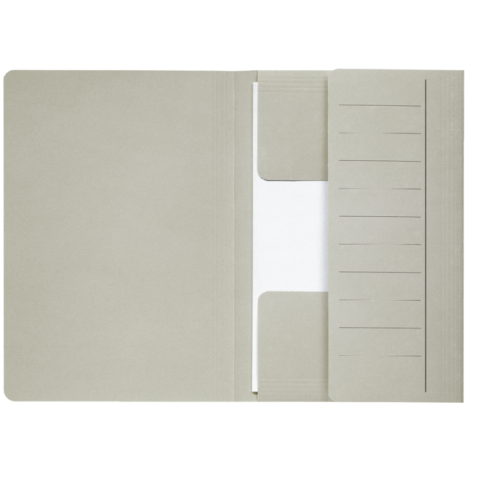 Chemise Djois Secolor Mammouth folio 3 rabats 250g recyclé gris 50 pièces