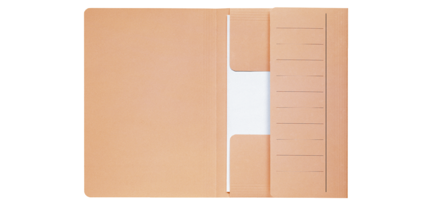 Chemise Djois Secolor Mammouth folio 3 rabats recyclé 250g chamois 10 pièces