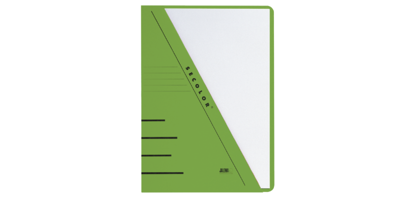 Chemise triangulaire Djois Secolor A4 recyclé 250g vert