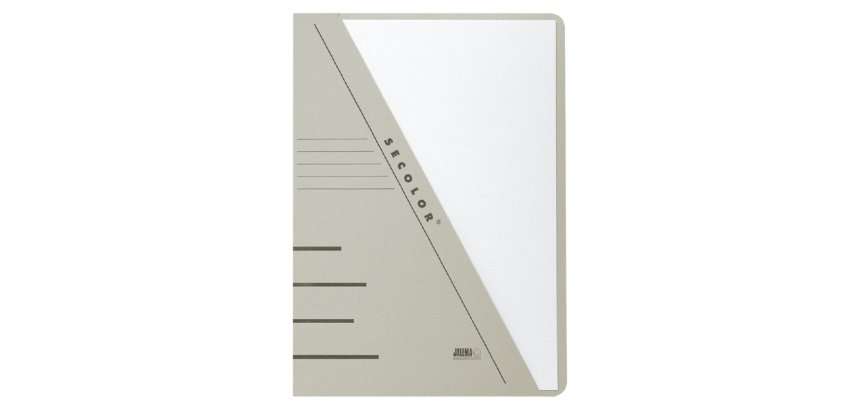 Insteekmap Djois Secolor A4 recycled 250gr grijs