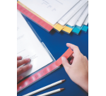 Leitz Premium A4 PP Sleeve Model L 0.15mm Color-Edged Transparent 6 Pieces