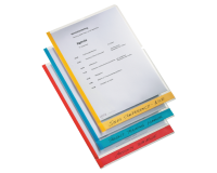 Leitz Premium A4 PP Sleeve Model L 0.15mm Color-Edged Transparent 6 Pieces