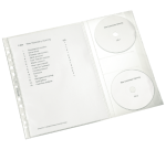 Pochette Leitz 4761 11 perf PP 0.12mm avec housse CD