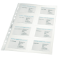 Showtas Leitz Premium voor visitekaartjes copy safe PP A4 glashelder 10 stuks