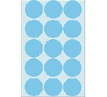 Etiket HERMA 2273 rond 32mm blauw 480 stuks