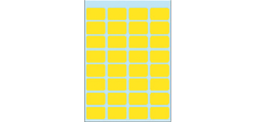 Etiquette HERMA 3641 12x19mm jaune 160 pièces
