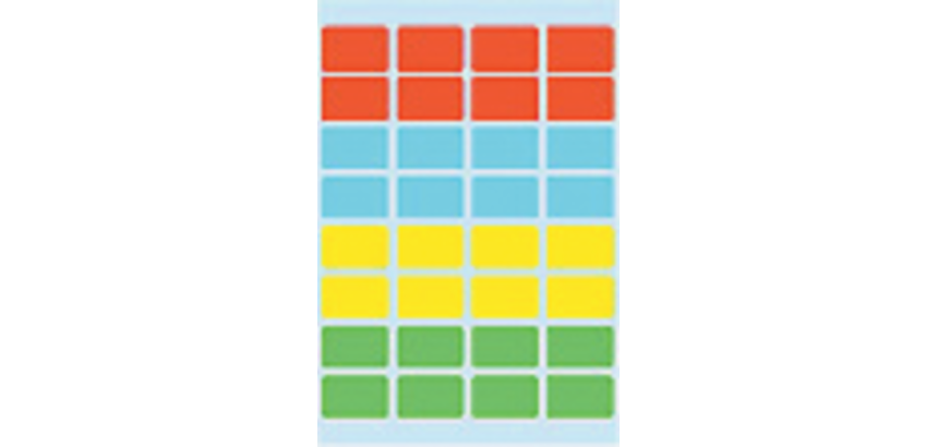 Etiquette HERMA 3631 12x19mm assorti 160 pièces