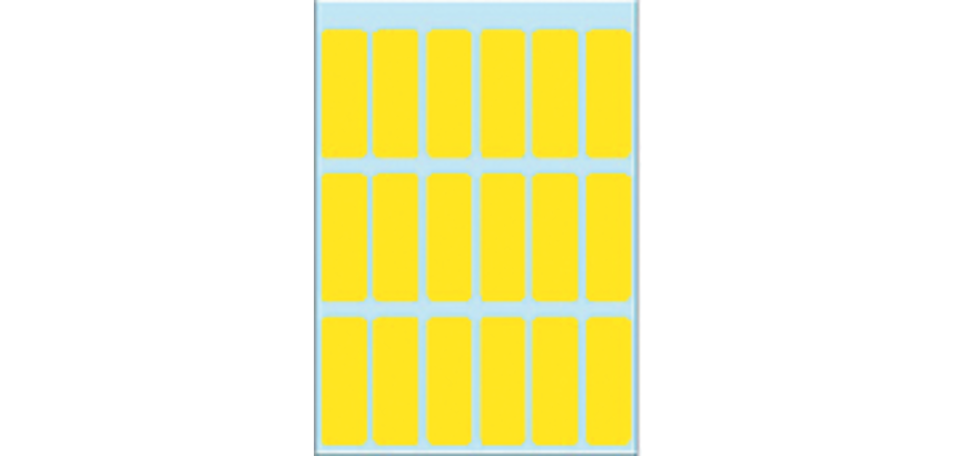 Etiquette HERMA 3651 12x34mm jaune 90 pièces