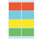 Etiquette HERMA 3681 26x40mm assorti 40 pièces