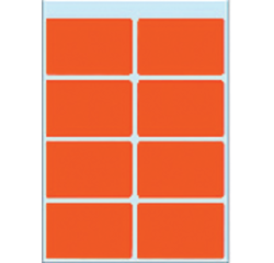 Etiquette HERMA 3692 26x40mm rouge 40 pièces