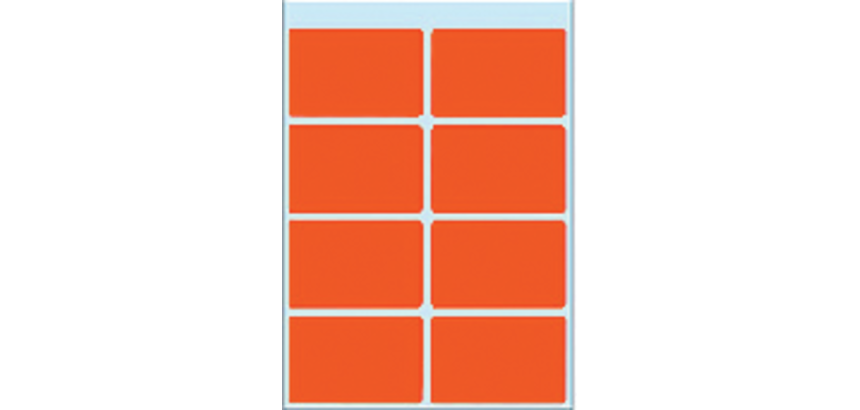 Etiquette HERMA 3692 26x40mm rouge 40 pièces