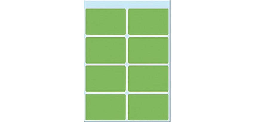 HERMA Label 3695 26x40mm green 40 pieces