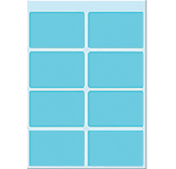 Etiket HERMA 3693 25x40mm blauw 40 stuks