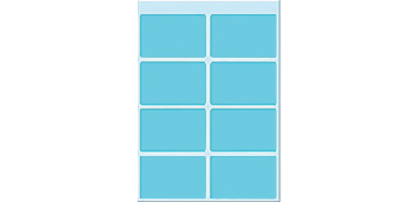 HERMA Etikett 3693 25x40mm blau 40 Stück